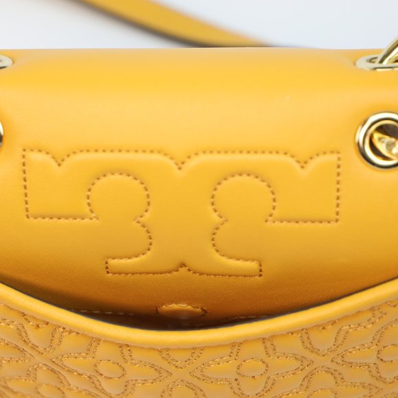 COPY - Tory Burch Bryant Quilted Mini Xbody in Orange - Picture 2 of 4